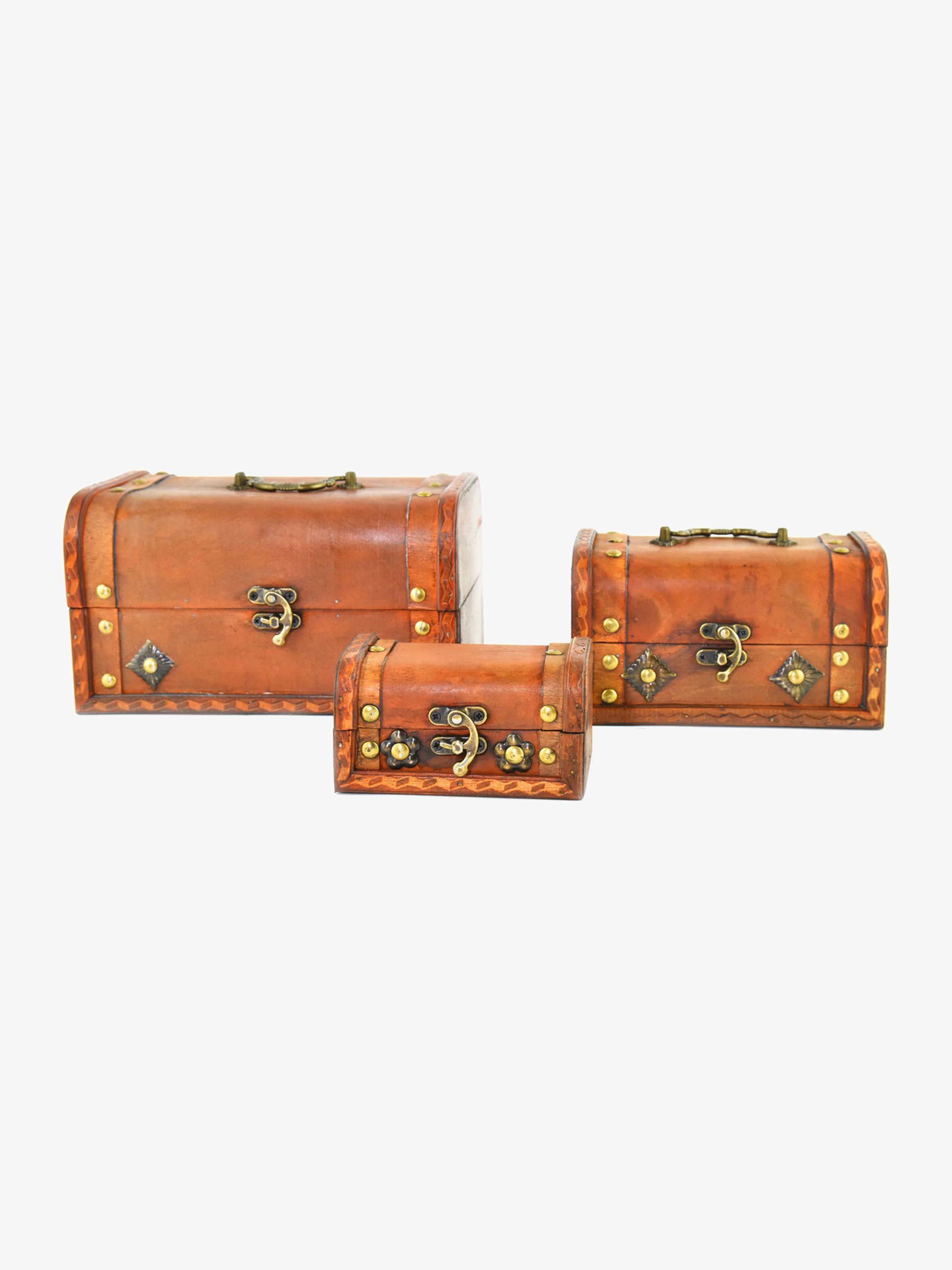 Robetoy Schatztruhen-Set Aus Holz 3-in-1 22 cm