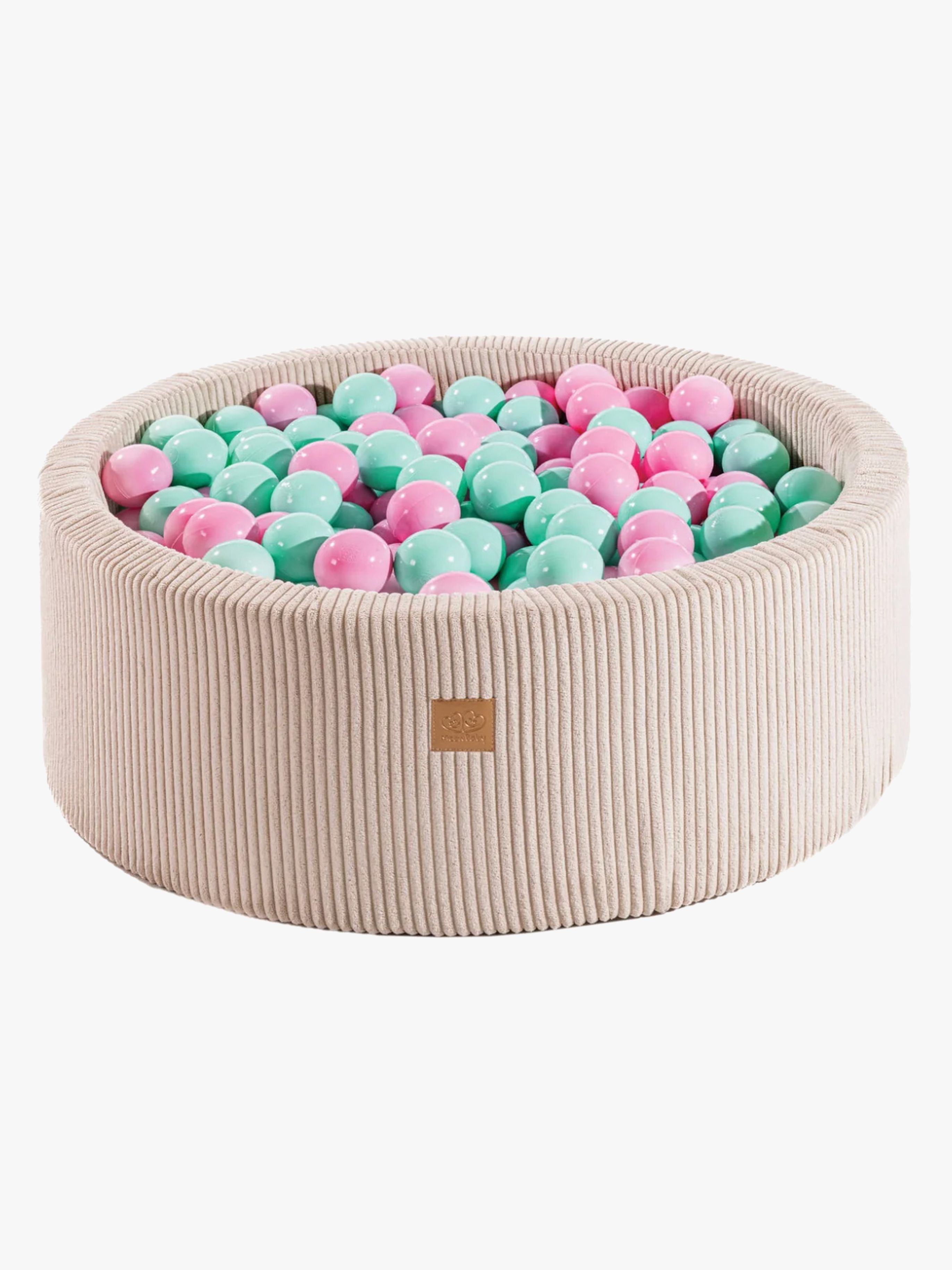MeowBaby Aesthetic Bällebad Ecru, Mint/Light Pink