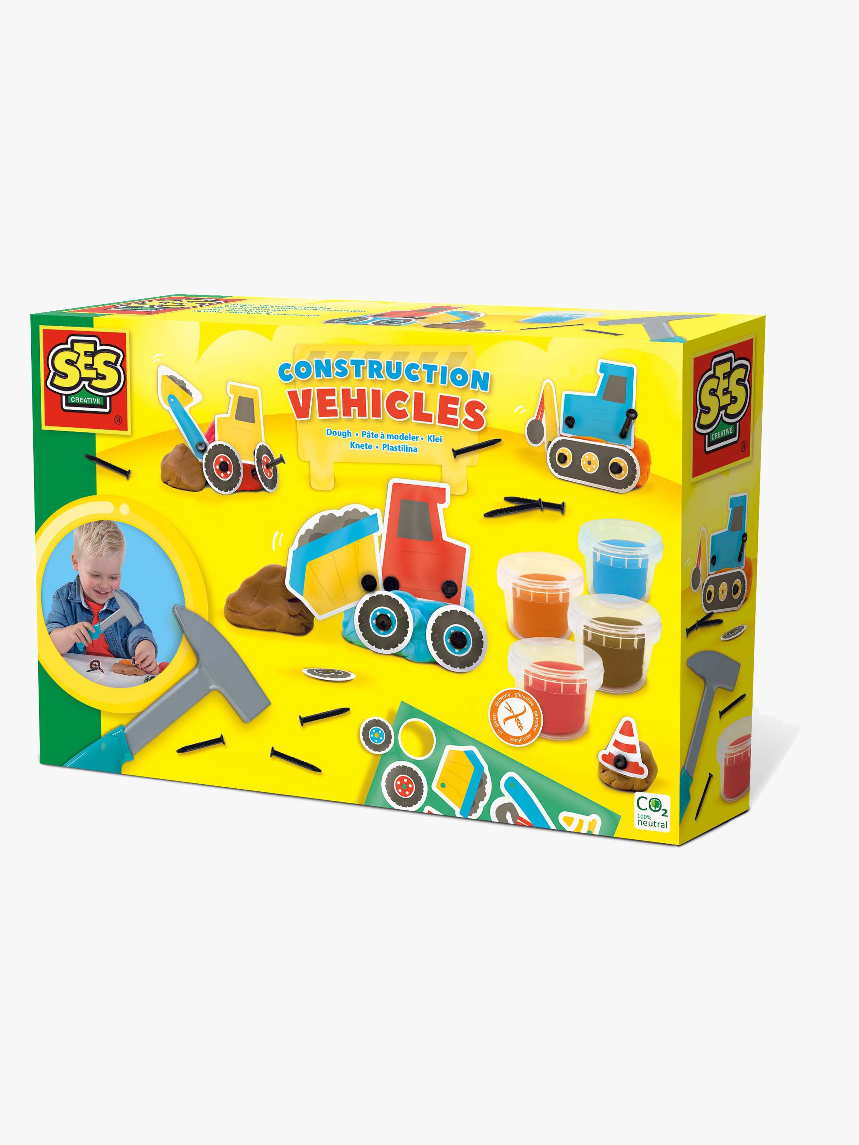 SES Creative Modelliermasse Baumaschinen