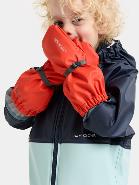 Didriksons Pileglove Gefütterte Regenhandschuhe, Paprika