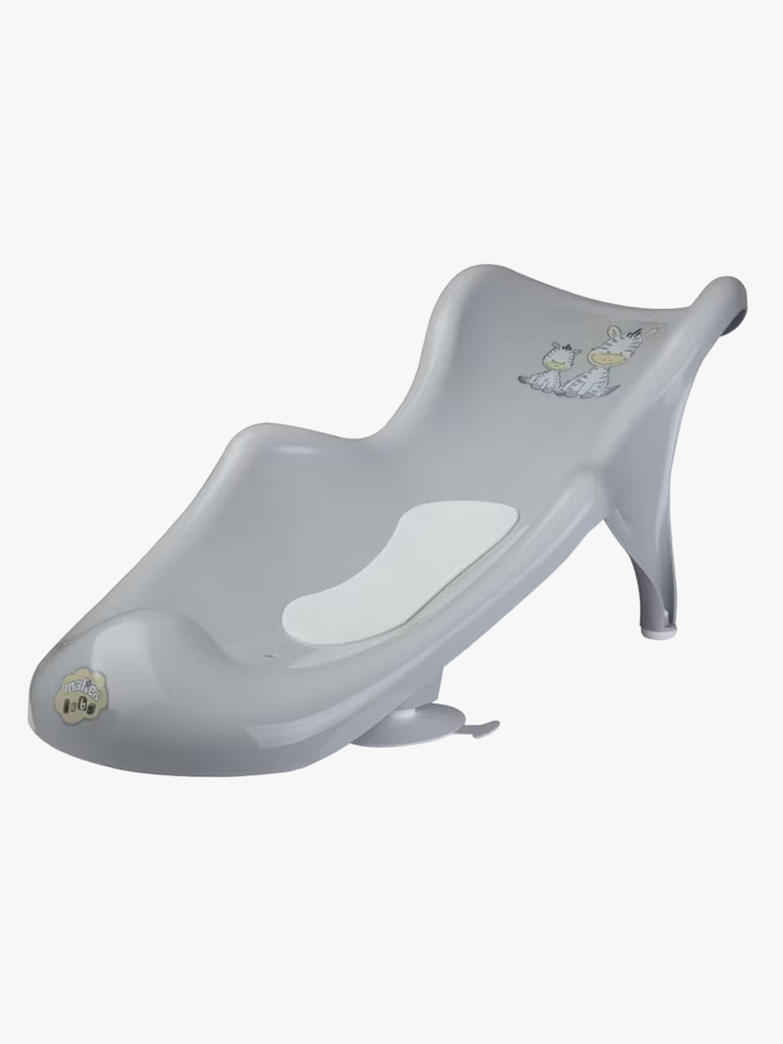 Maltex Zebra Badestütze Antislip, Grau