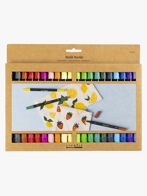 Creativ Company Textilstifte Standardfarben 20 Teile
