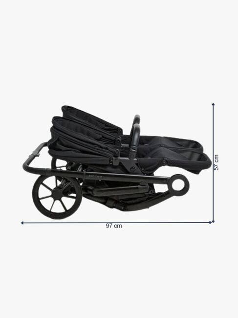 Beemoo Pro Twin 2 Geschwisterwagen, Coffee Black