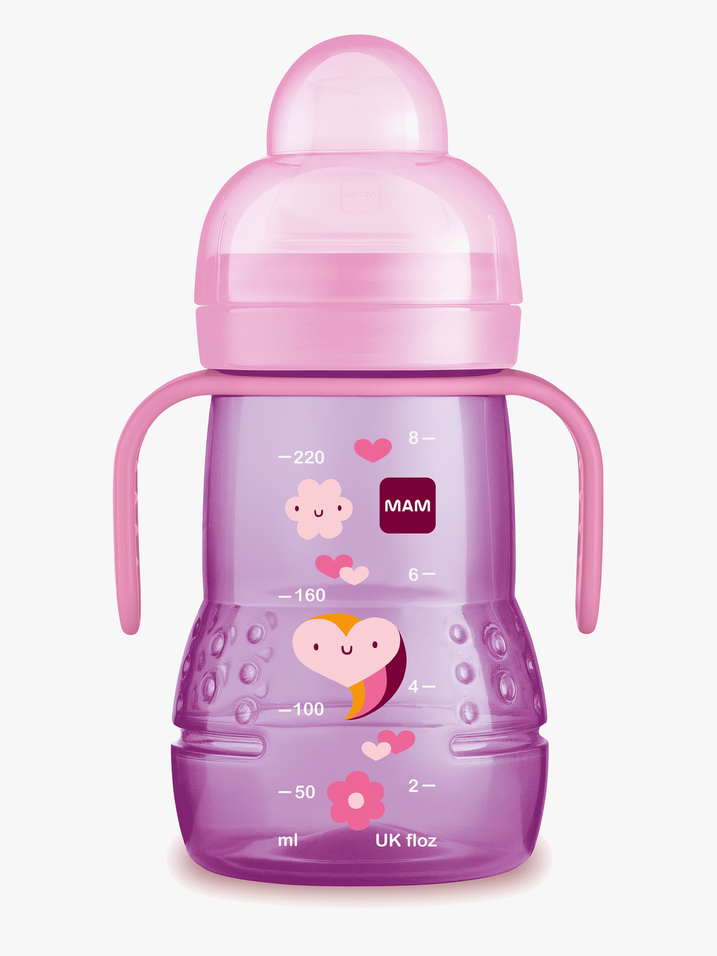 Trainer Babyflasche 220 ml, Rosa
