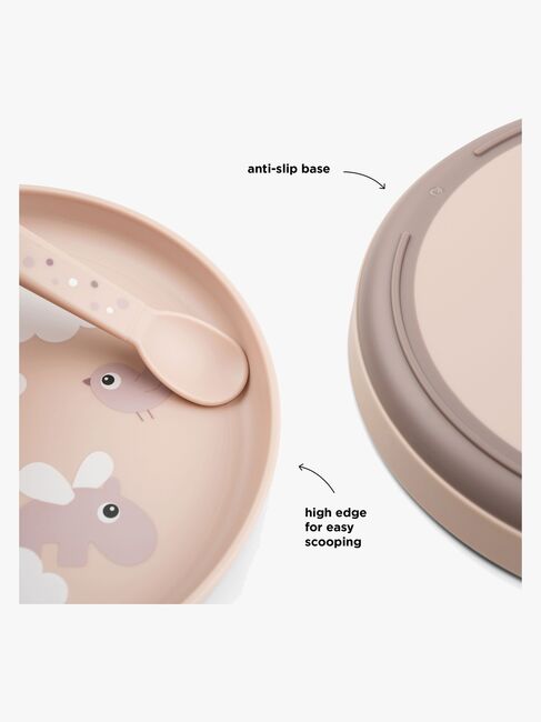 Done By Deer Foodie Teller Happy Clouds, Rosa