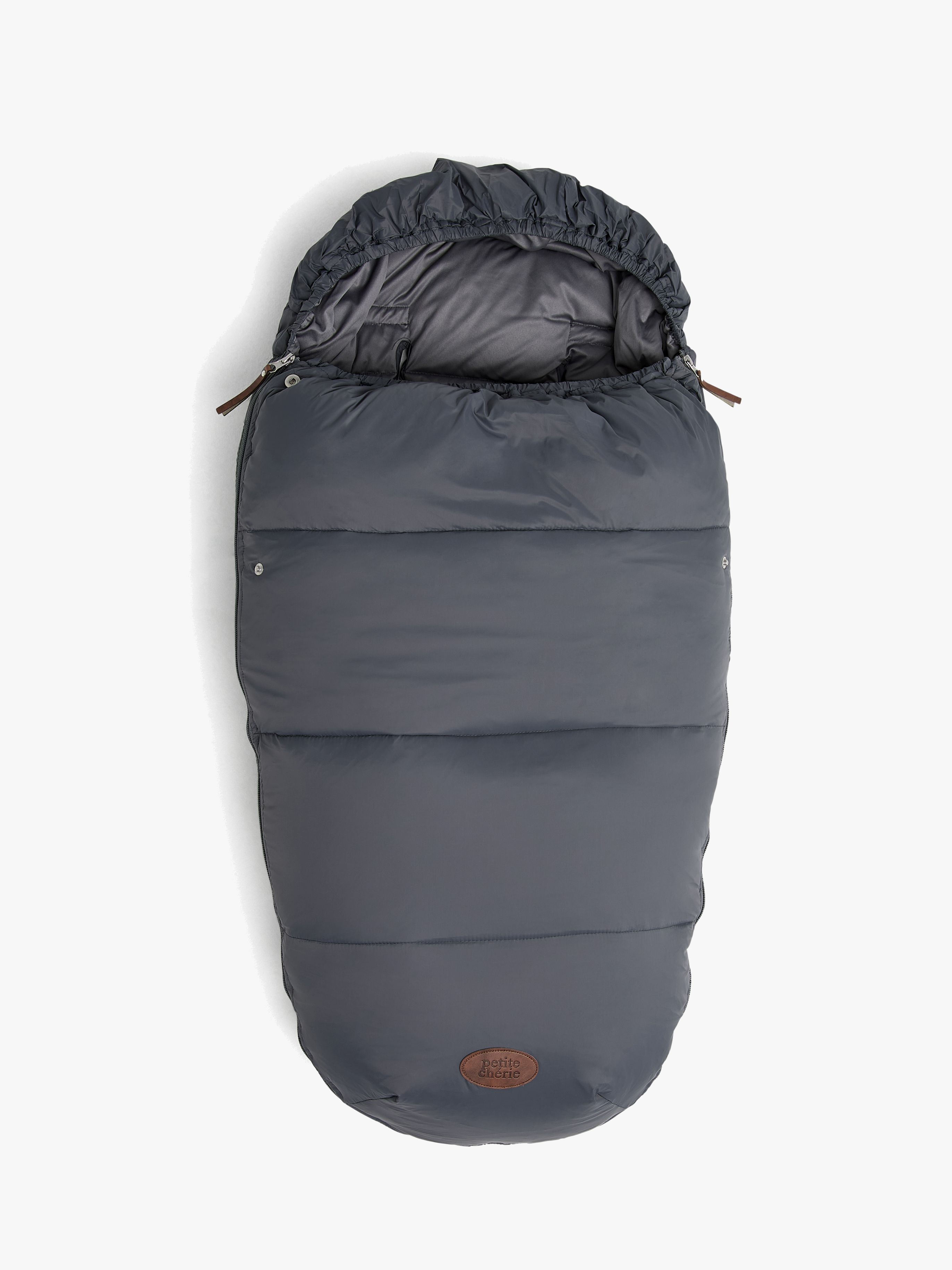 Packable Daunen-Fußsack, Lava Grey