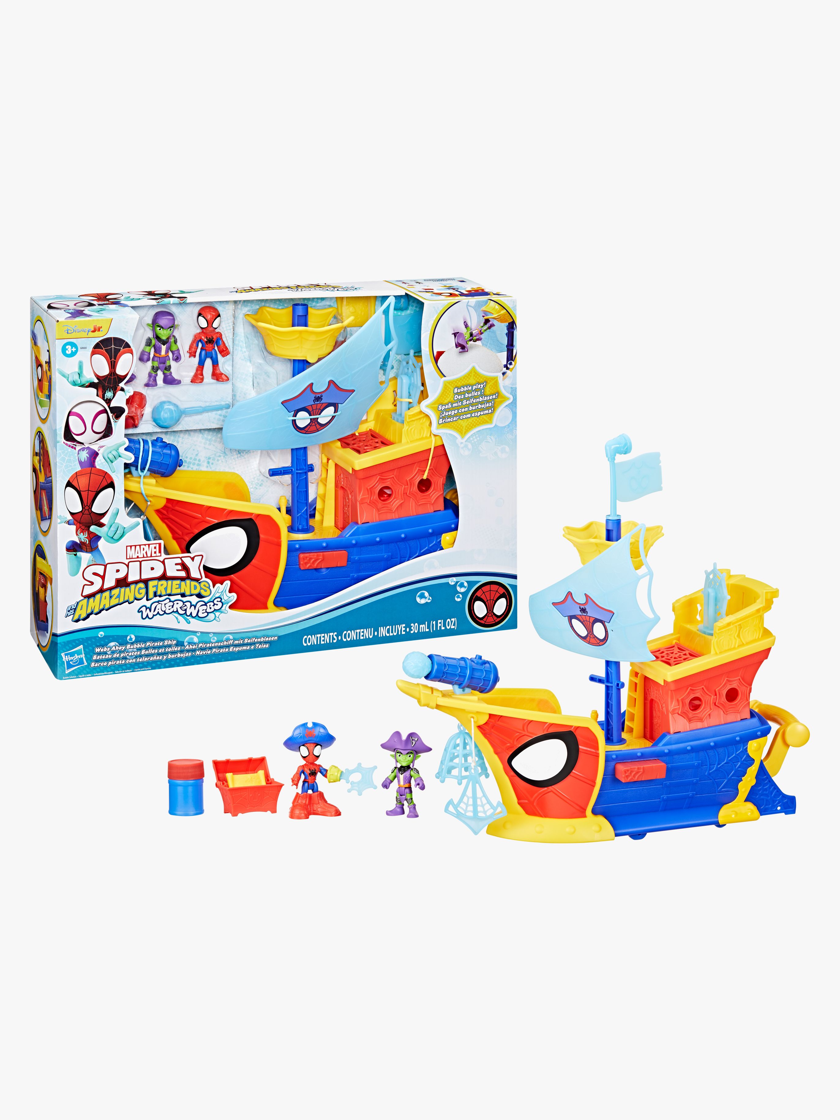 Spidey And His Amazing Friends Water-Webs Spielset Webs Ahoy Bubble Piratenschiff