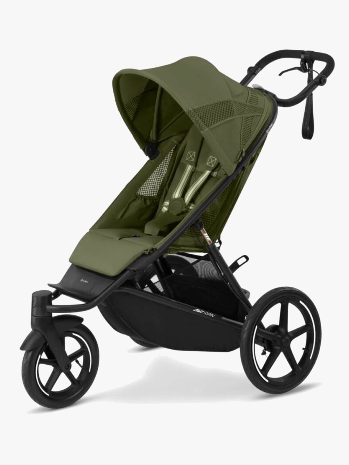 Cybex Avi Spin Joggingwagen, Black/Moss Green