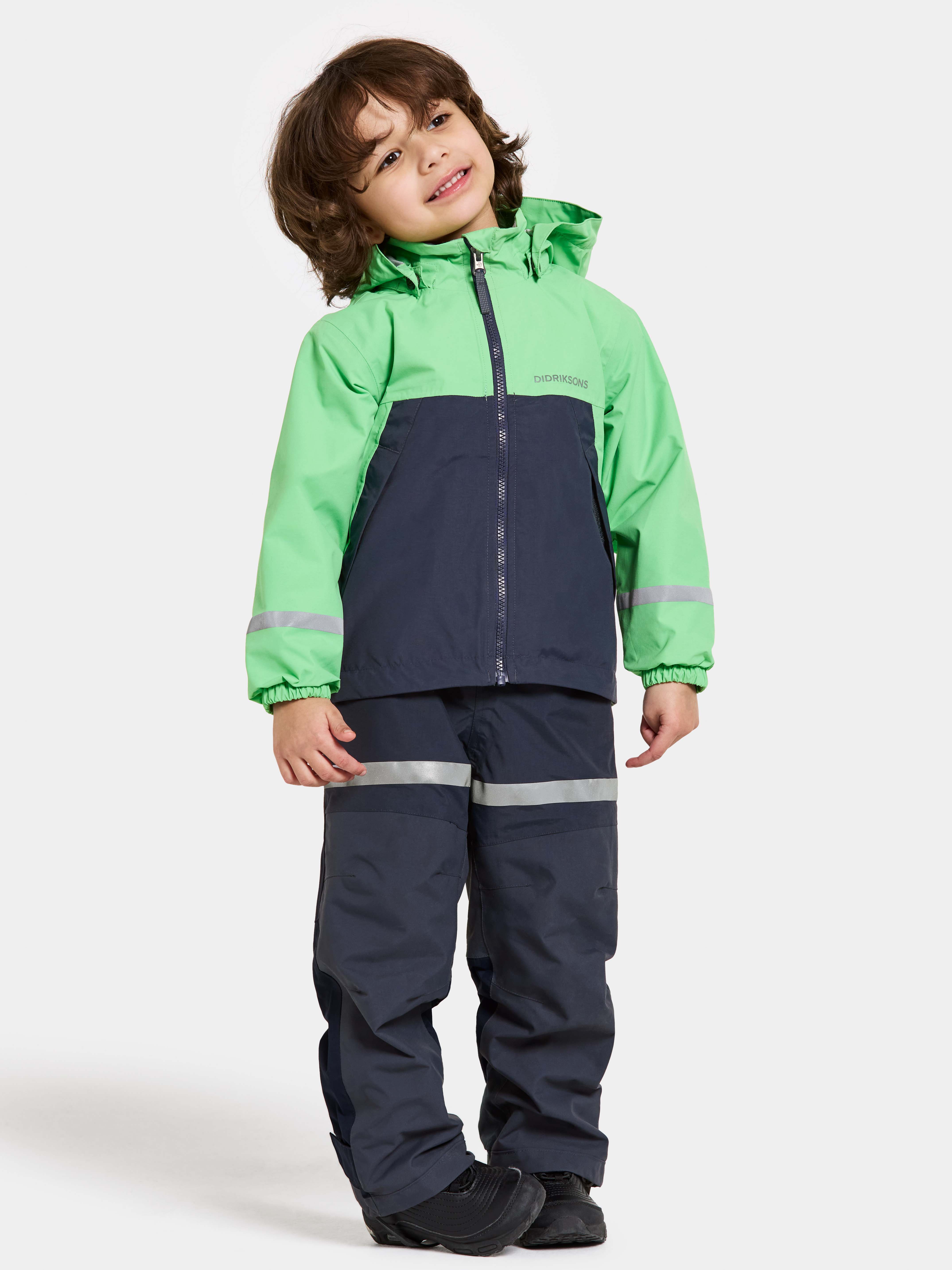 Didriksons Bladet Outdoorjacke, Dusty Lime, 120