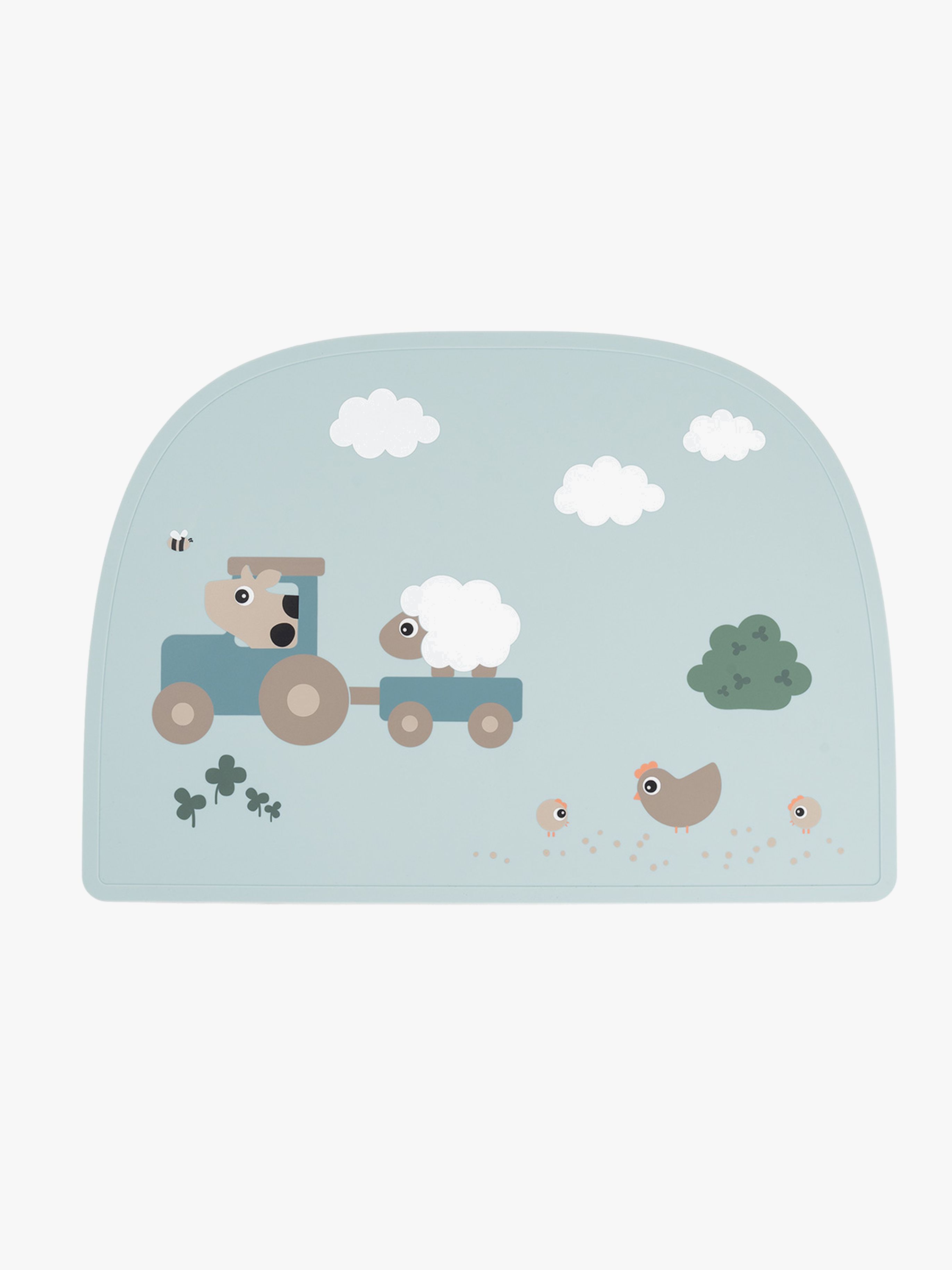 Tiny Farm Tischset Silikon, Blue