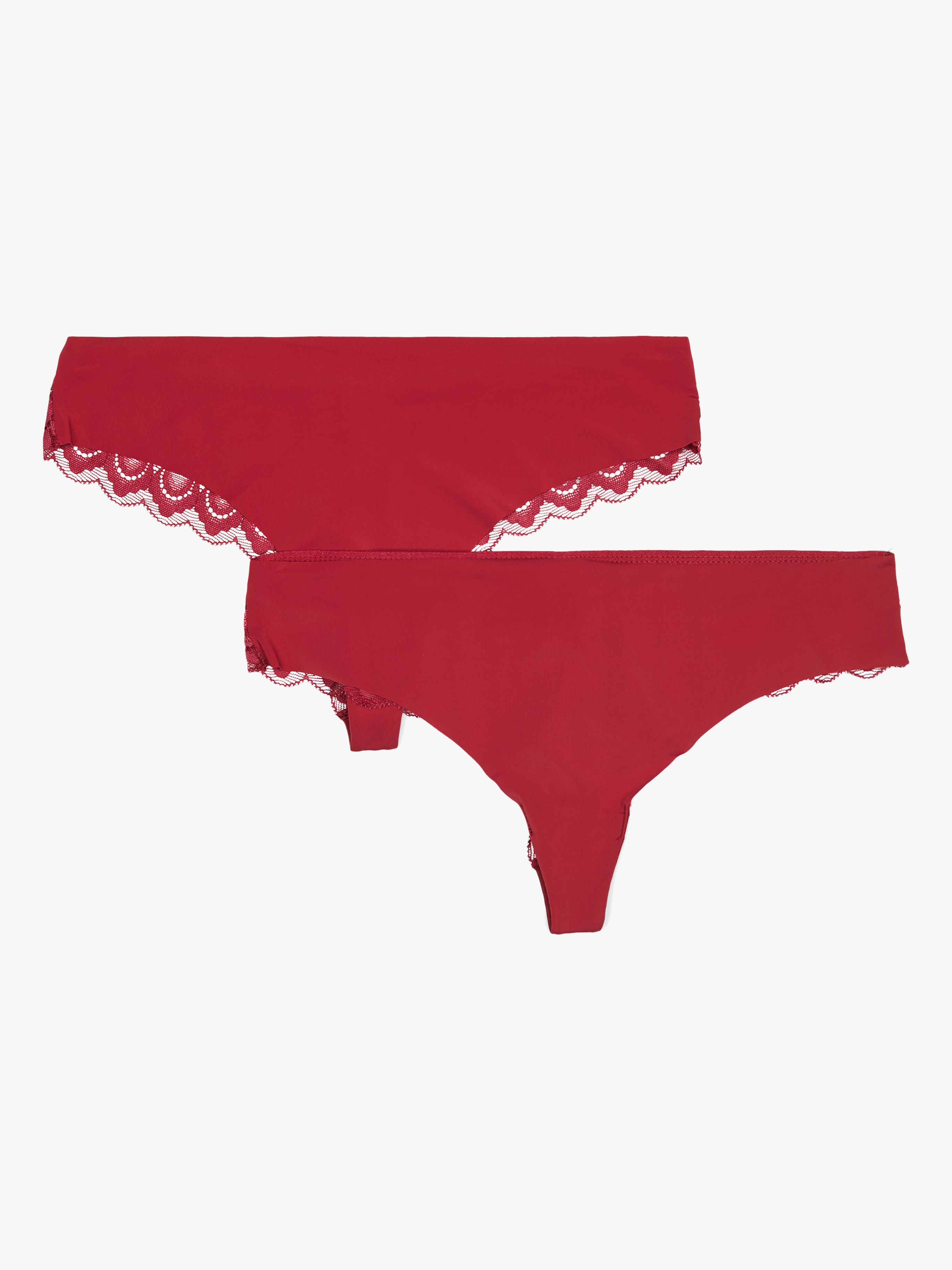 String 2er Pack, Wine Red XL