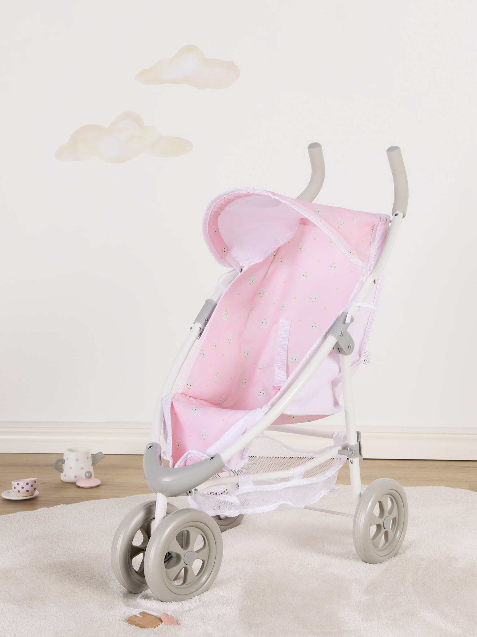 Cloudberry Castle Puppenwagen Jogging, Rosa