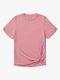 Hyperfied Jersey Knot Logo Top, Blush