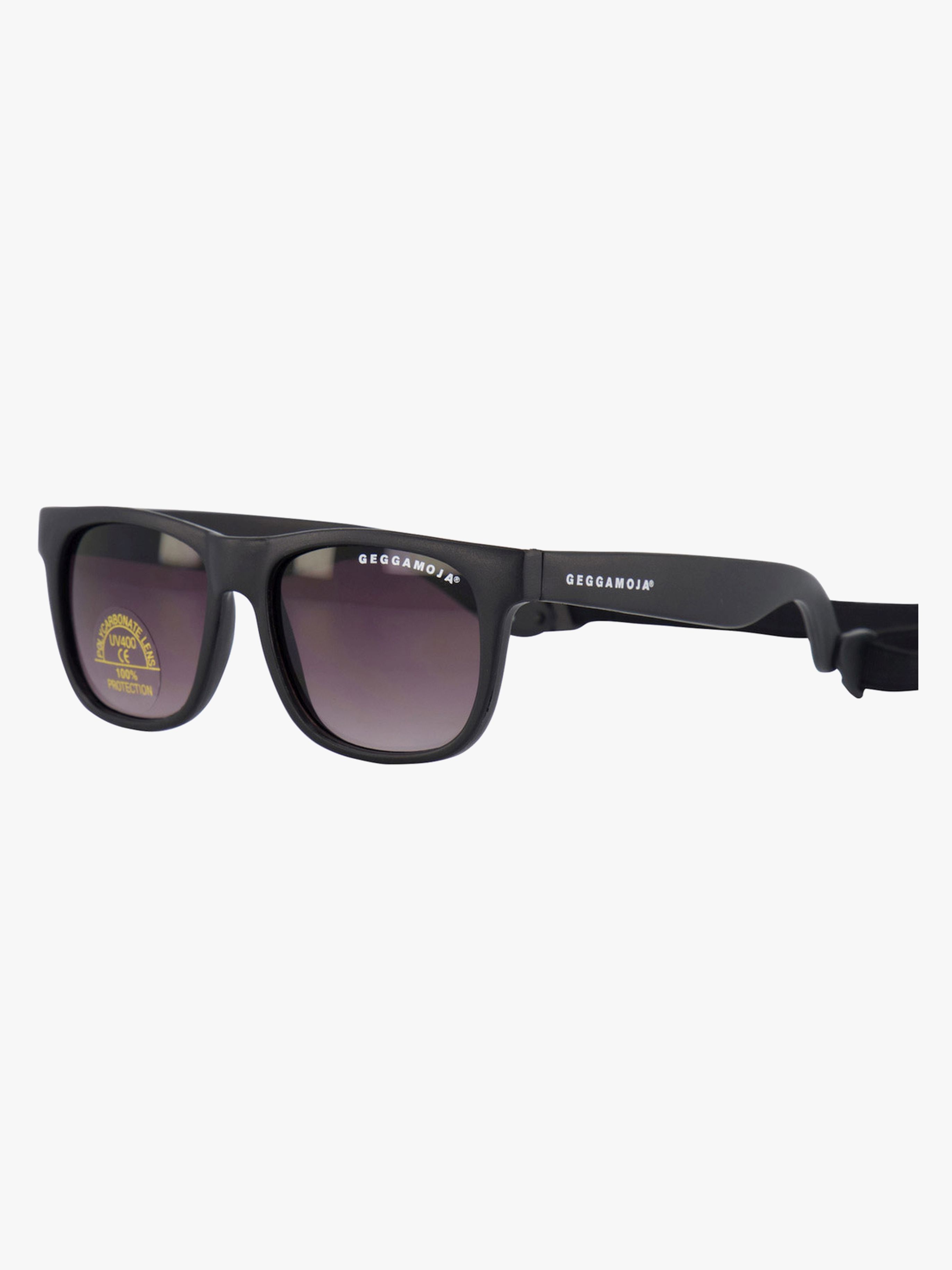 Geggamoja Biegsam Sonnenbrille Breakproof, Black, 0-1 Jahr