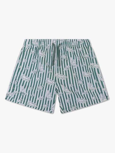 Swim Essentials Badehose, Surf Dogs Green