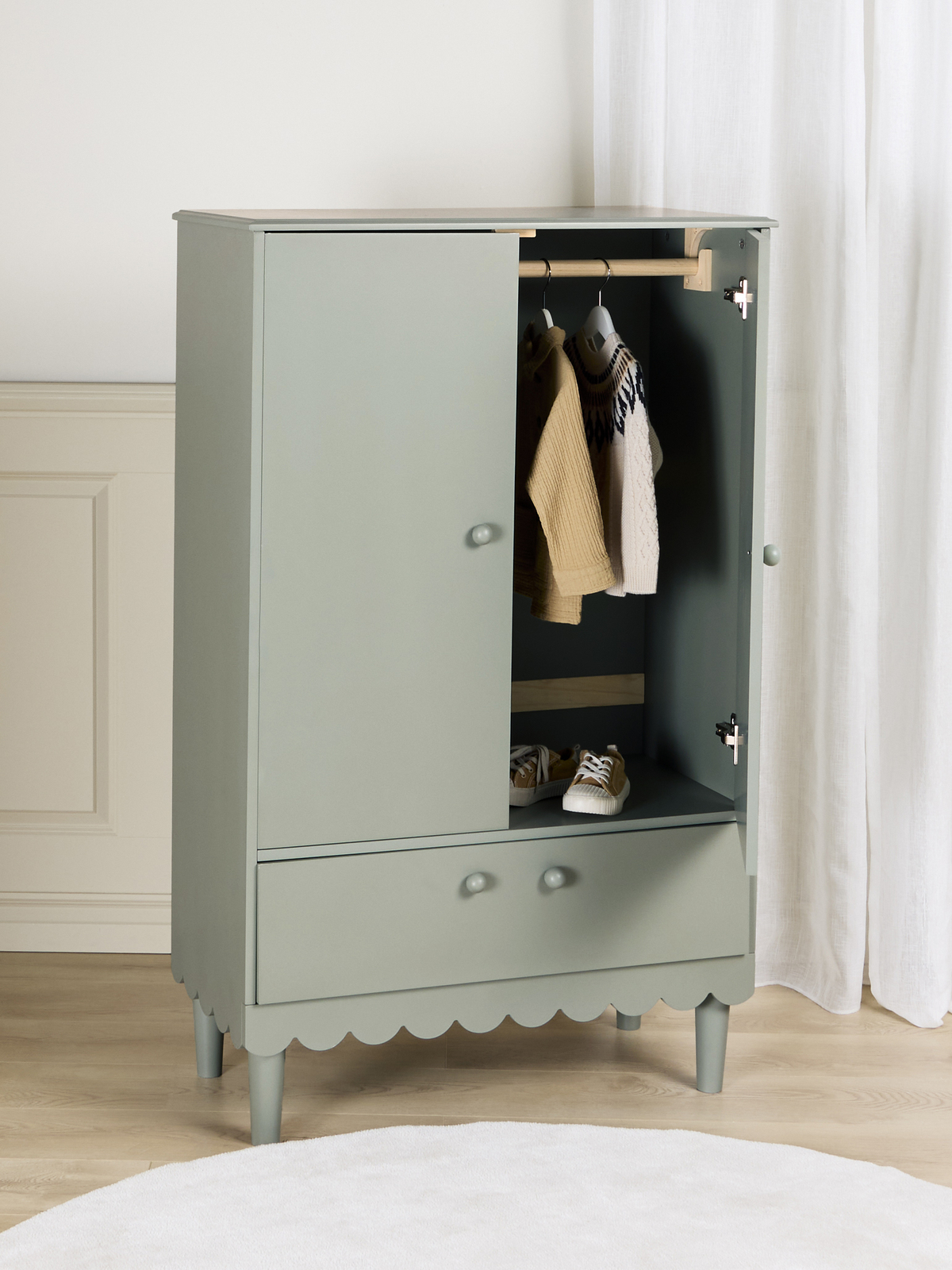 Alice & Fox Dune Kleiderschrank, Sage