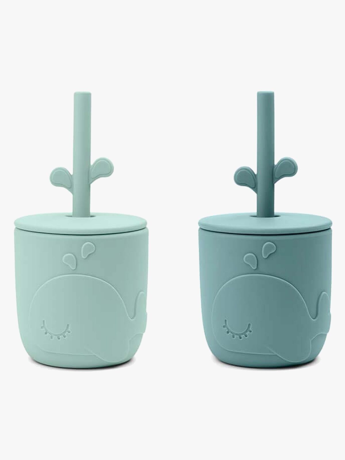 Done By Deer Wally Trinkhalmbecher 2er-Pack, Blue