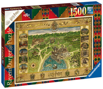 Ravensburger Puzzle Harry Potter: Hogwarts Karte 1500 Teile