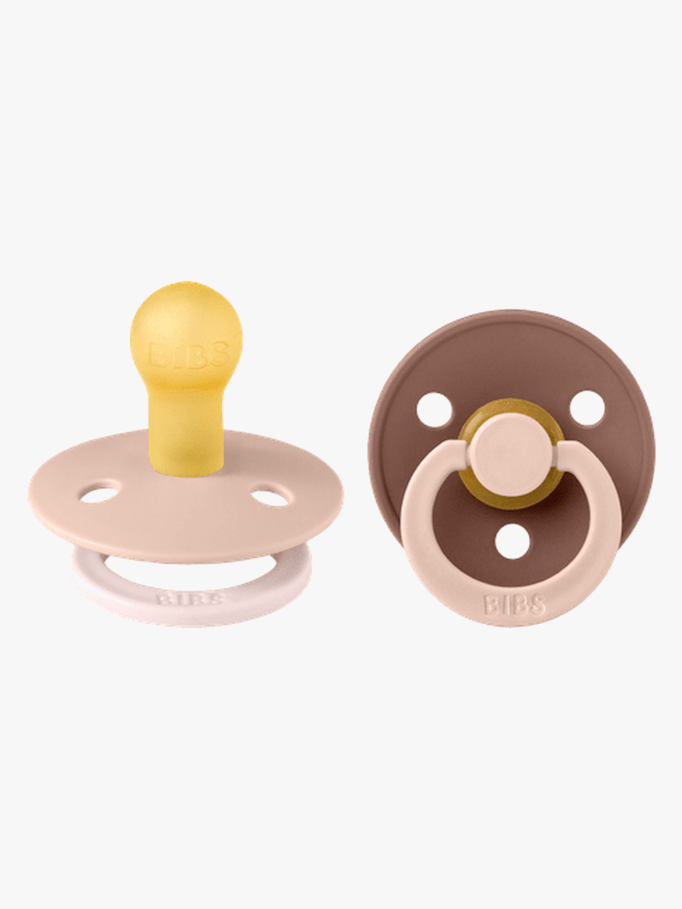 BIBS Studio Colour Fusion Schnuller 2er-Pack Größe 1, Blush Woodchuck mix