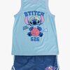 Disney Stitch Tanktop & Shorts Sport Set, Blau