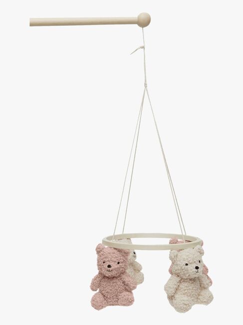 Jollein Teddy Bear Mobile, Natural/Wild rose