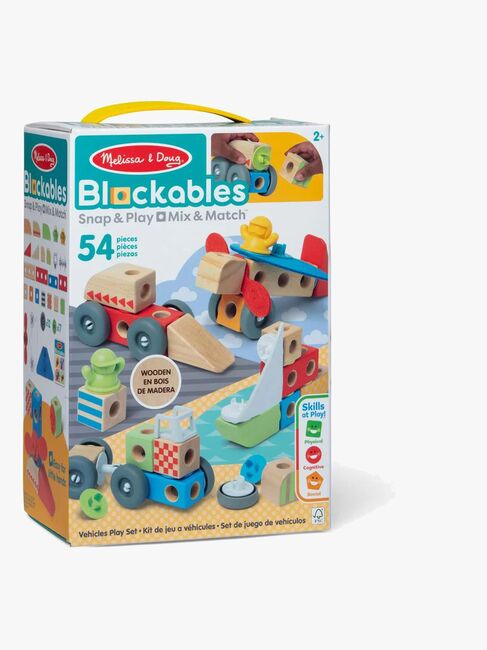 Melissa & Doug Blockables Bausatz Fahrzeug 54 Teile