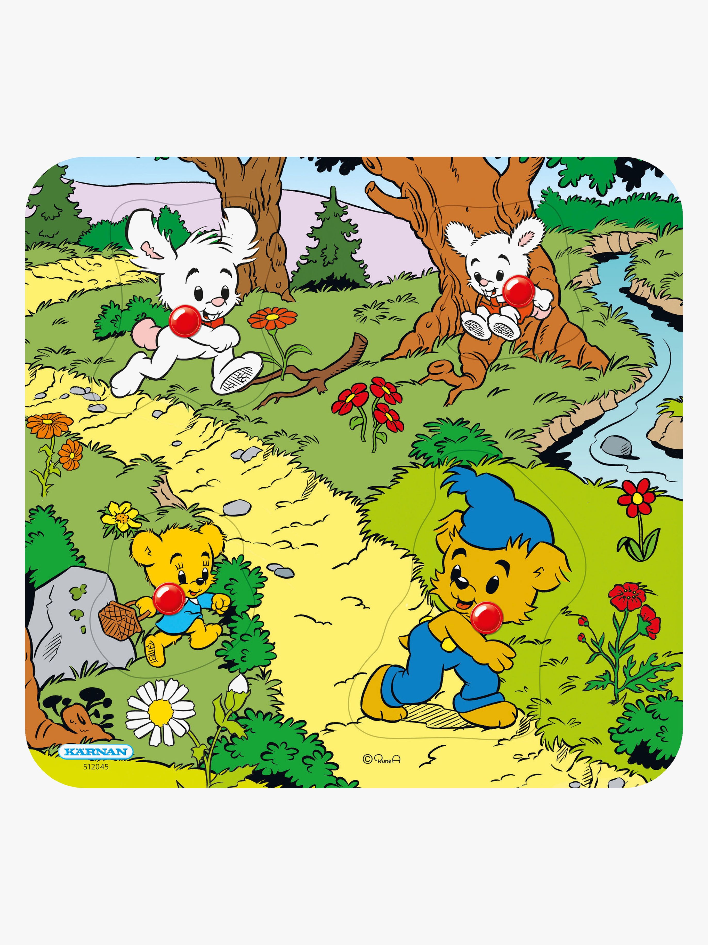 Egmont Kärnan Bamse Knopfpuzzle Bamse Im Wald 4 Teile