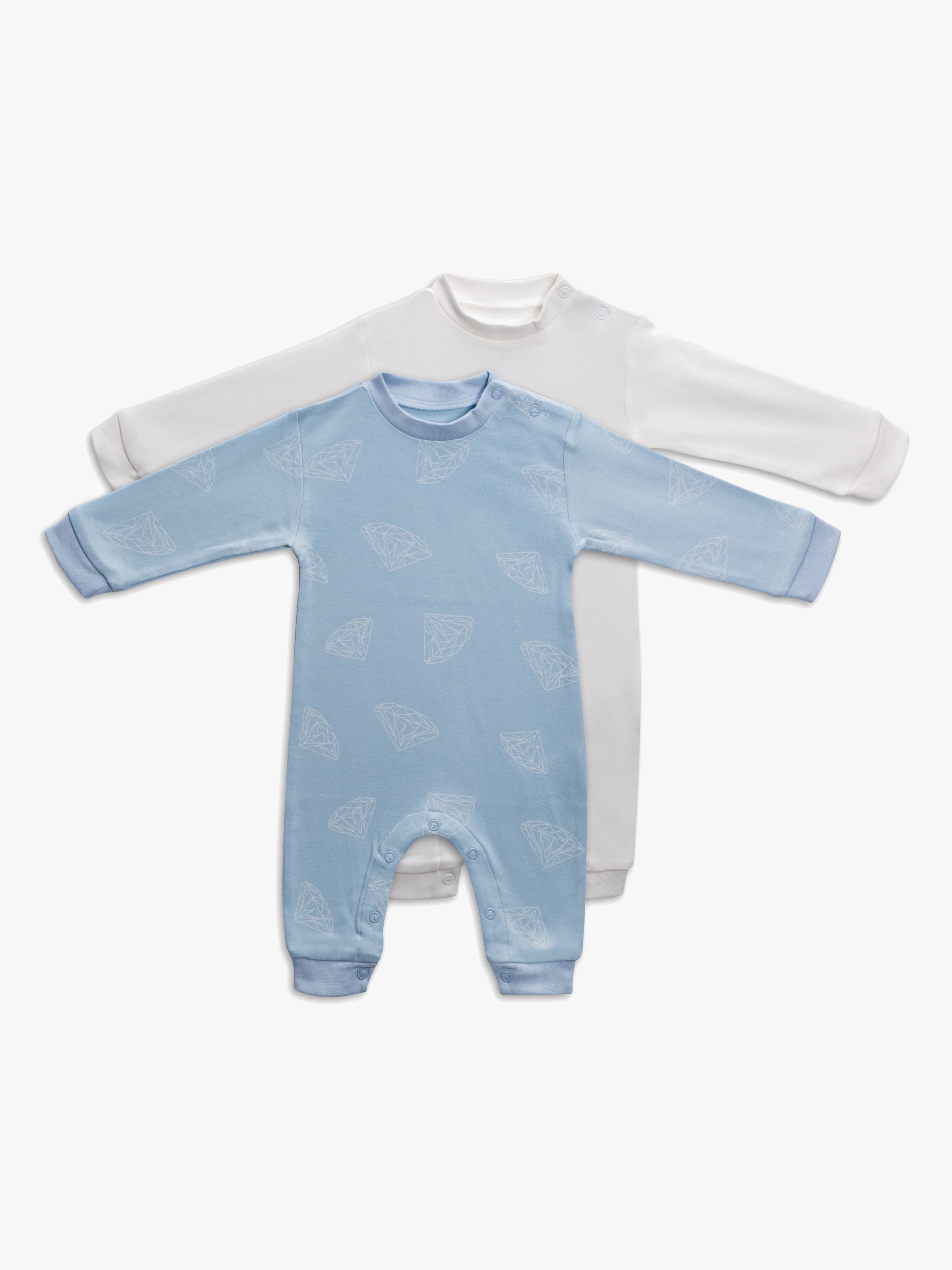 Tiny Treasure Maxime Overall 2er-Pack, Baby Blue 56