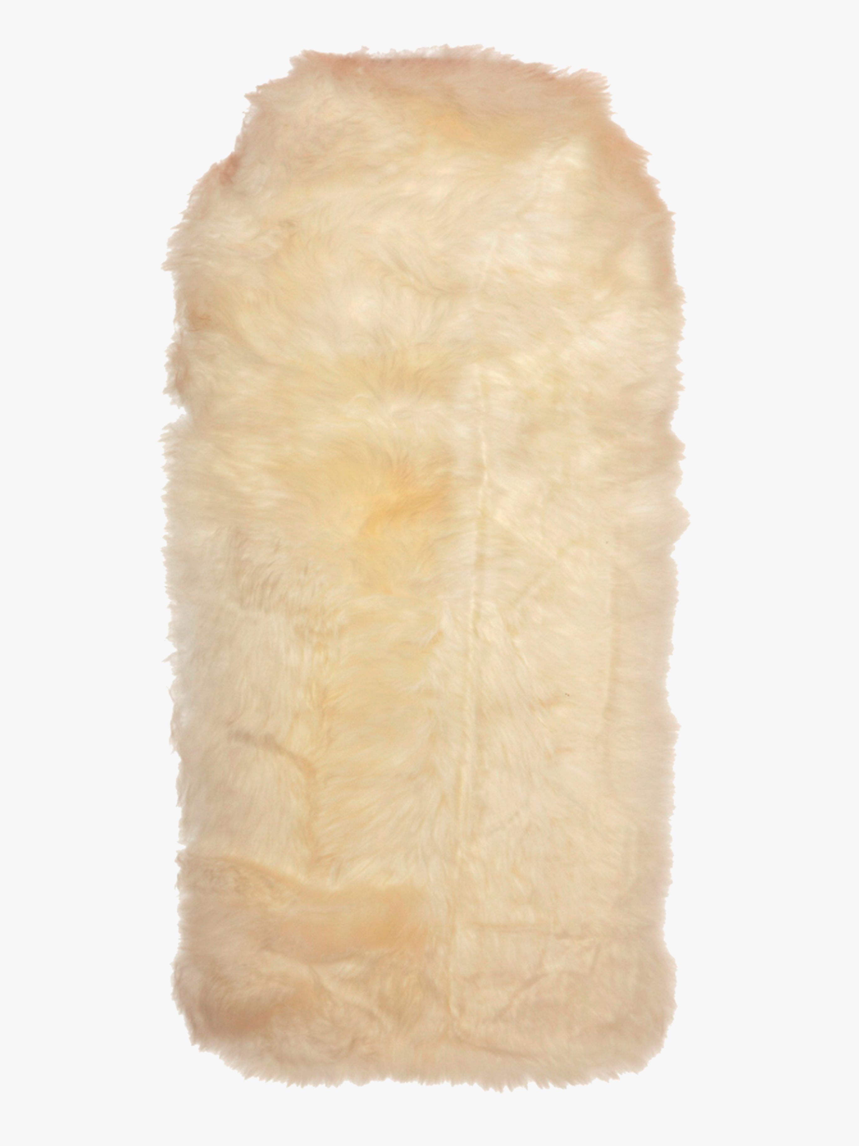 Bozz Sitzkissen Lammfell Langhaarig, White