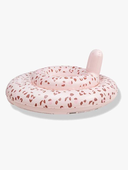 Swim Essentials Baby Schwimmring, Old Pink Leopard