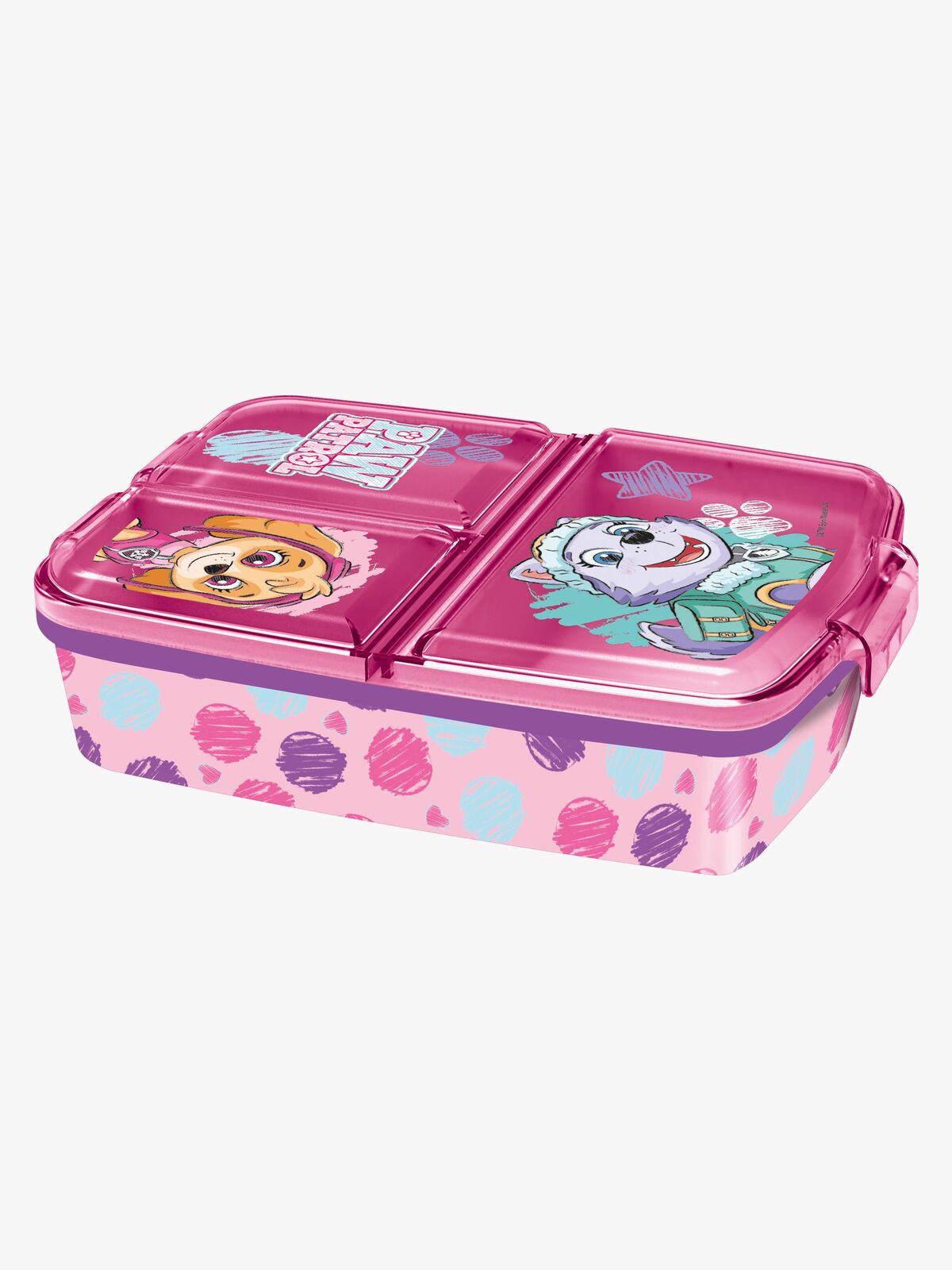 Paw Patrol Girls Brotdose mit Fächern, Pink