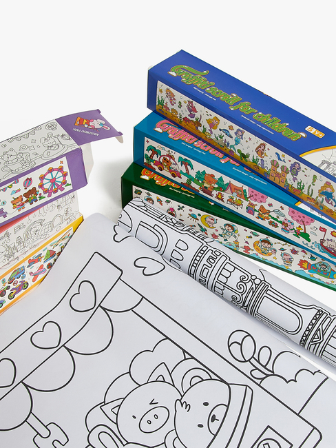 Fippla Kleben & Malen Ausmal-Rollen 6 Teile