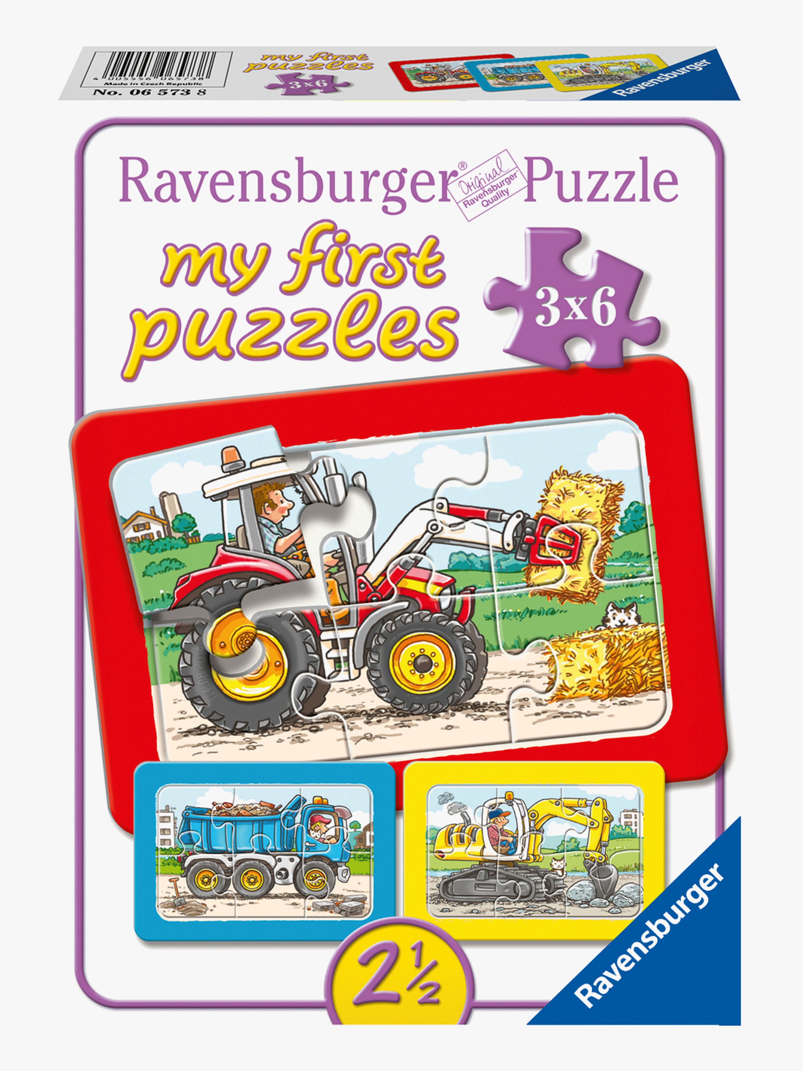 Puzzle Arbeitsfahrzeuge 3x6 Teile