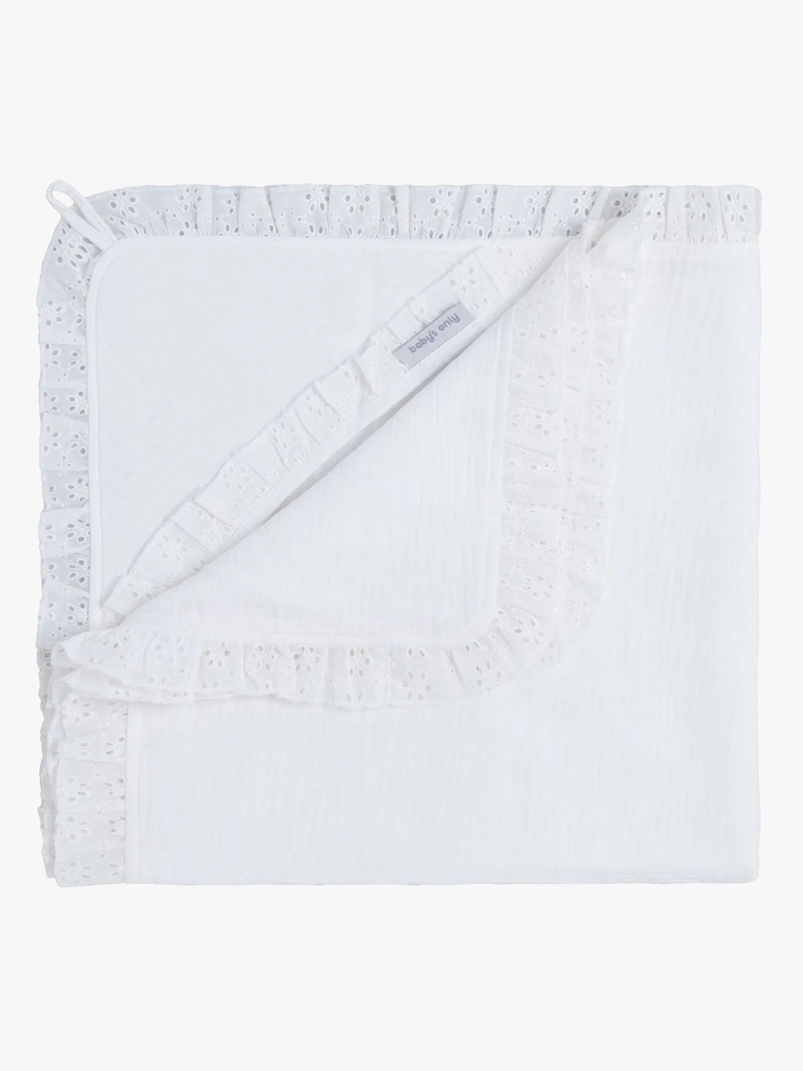 Baby's Only Hooded Baby Decke Calm, White