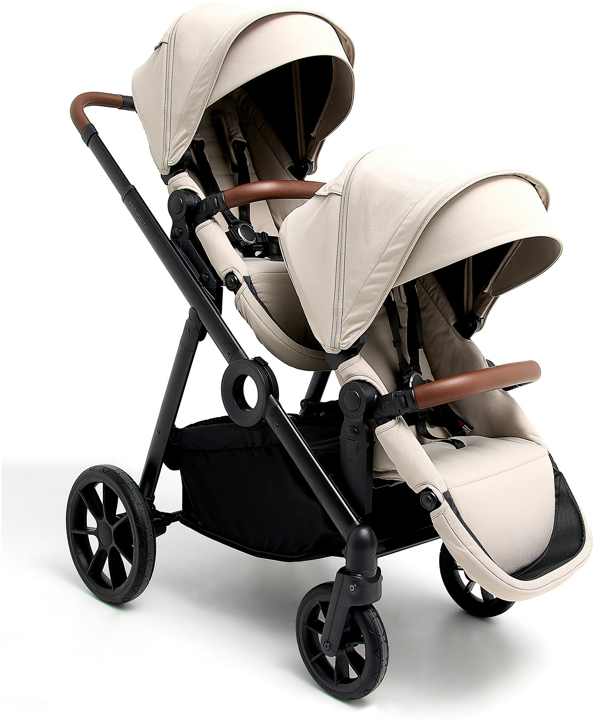 Beemoo Pro Multi 2 Geschwisterwagen, Latte Beige