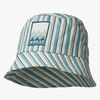 Wheat Tilo Badge Eimerhut, Aqua Stripe