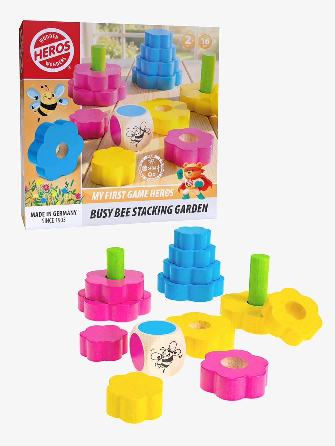 Mein Erstes Spiel Busy Bee Stacking Garden