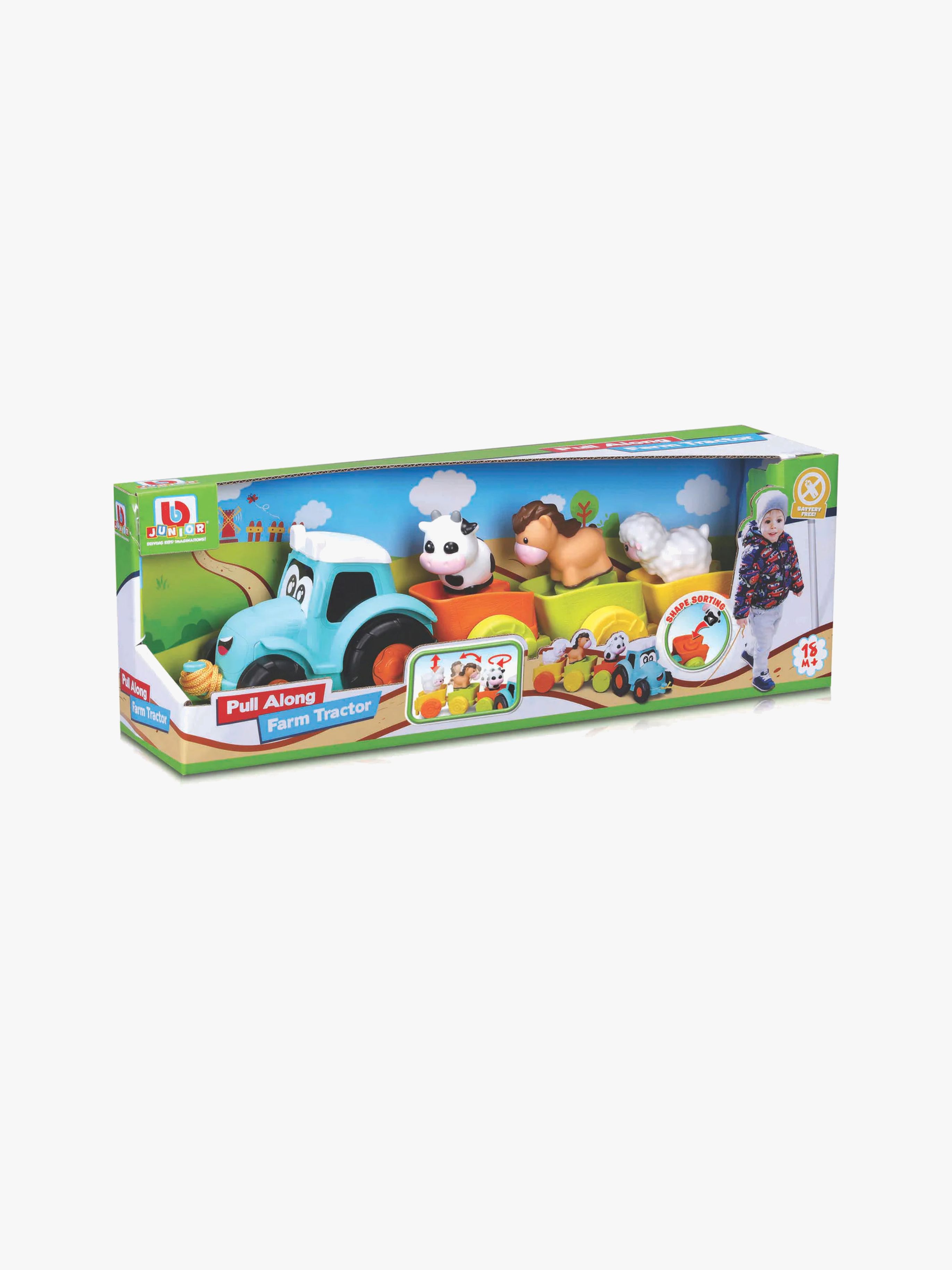 BB Junior Traktor Nachziehspielzeug, Babyspielzeug