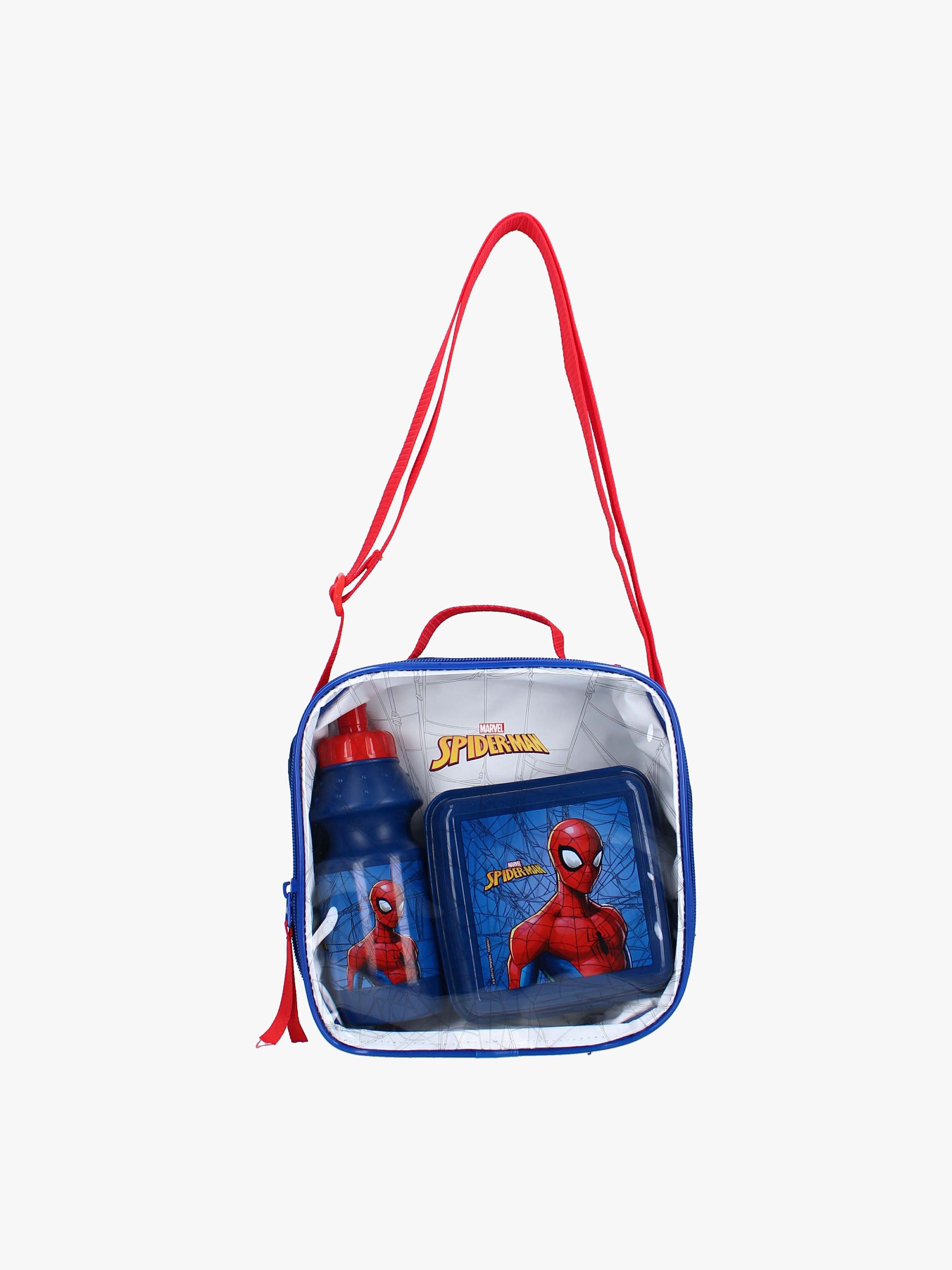 Marvel Spider-Man Brotdose & Flasche Set, Blau