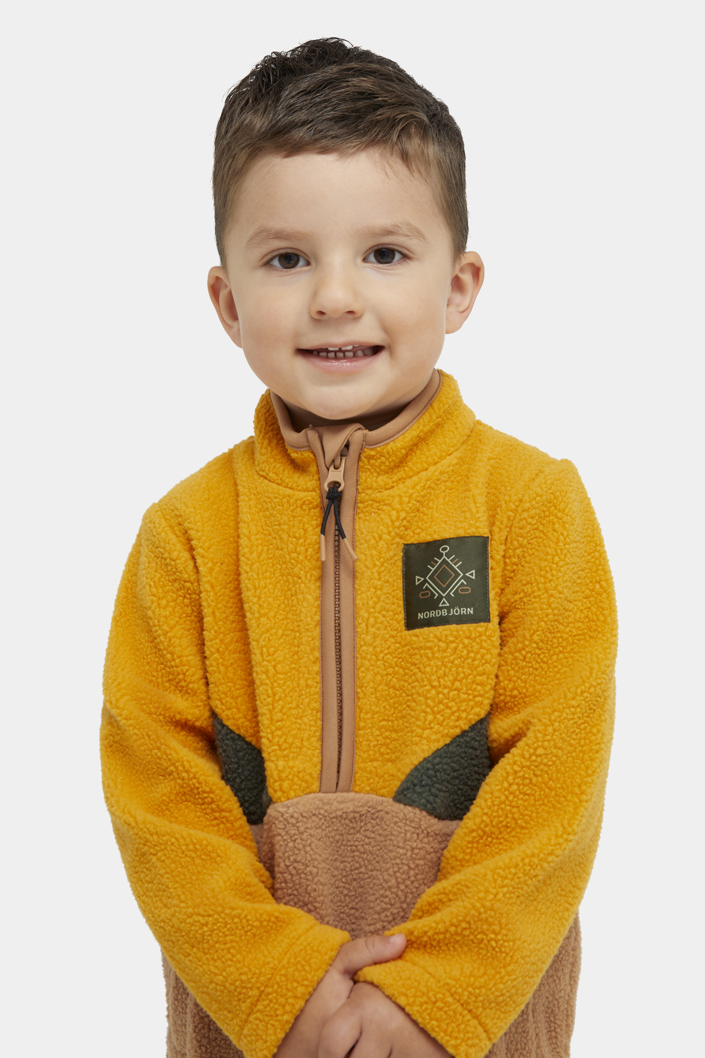 Rydal Fleecejacke, Inca gold / Deep Depths / Tobacco brown, 110-116