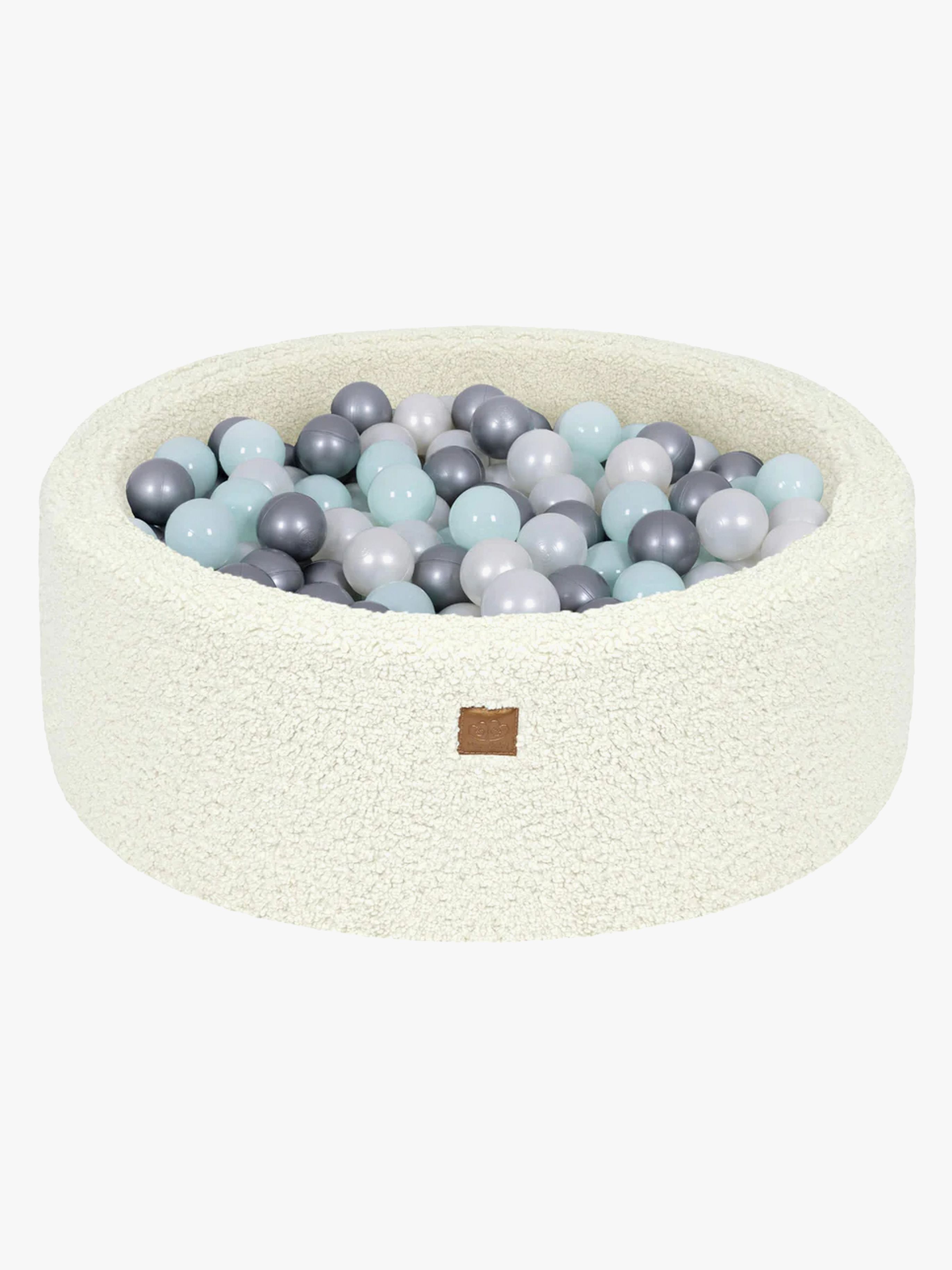 MeowBaby Bearly  Rund Bällebad, Cream