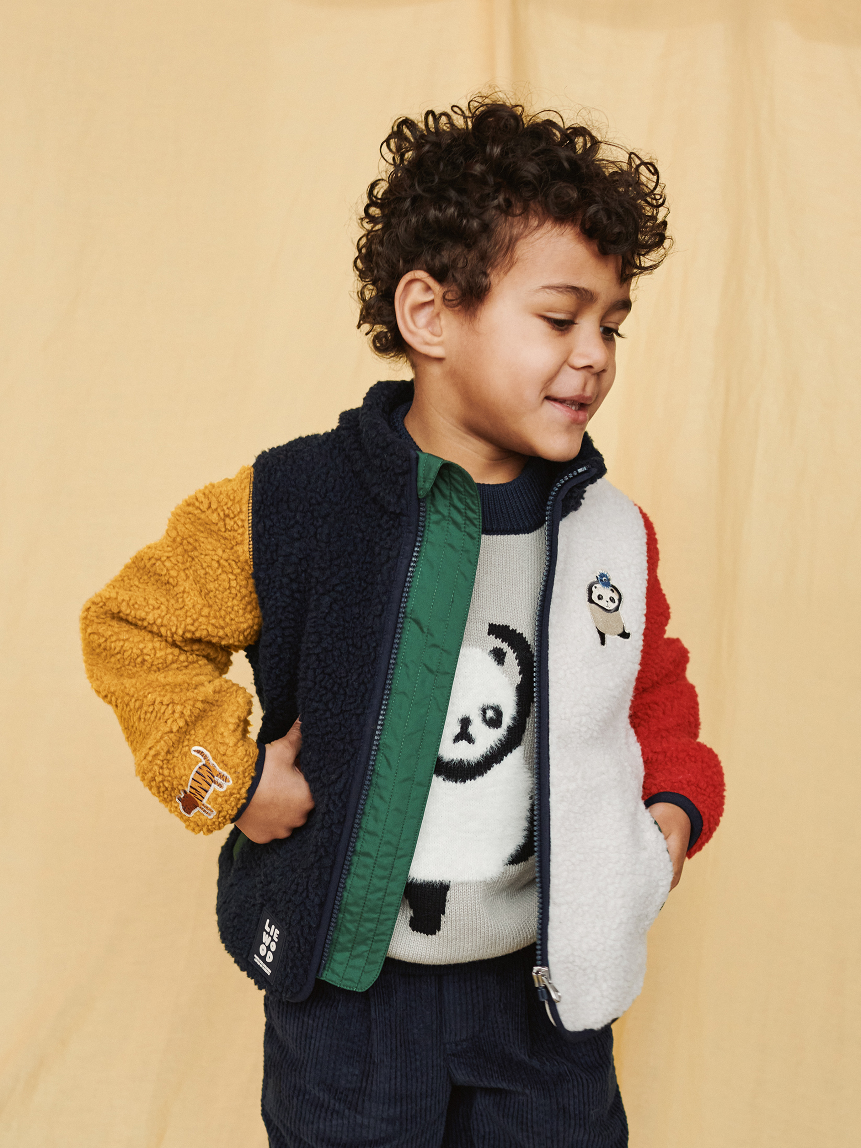 Nolan Fleecejacke, Around the world multi mix, 140
