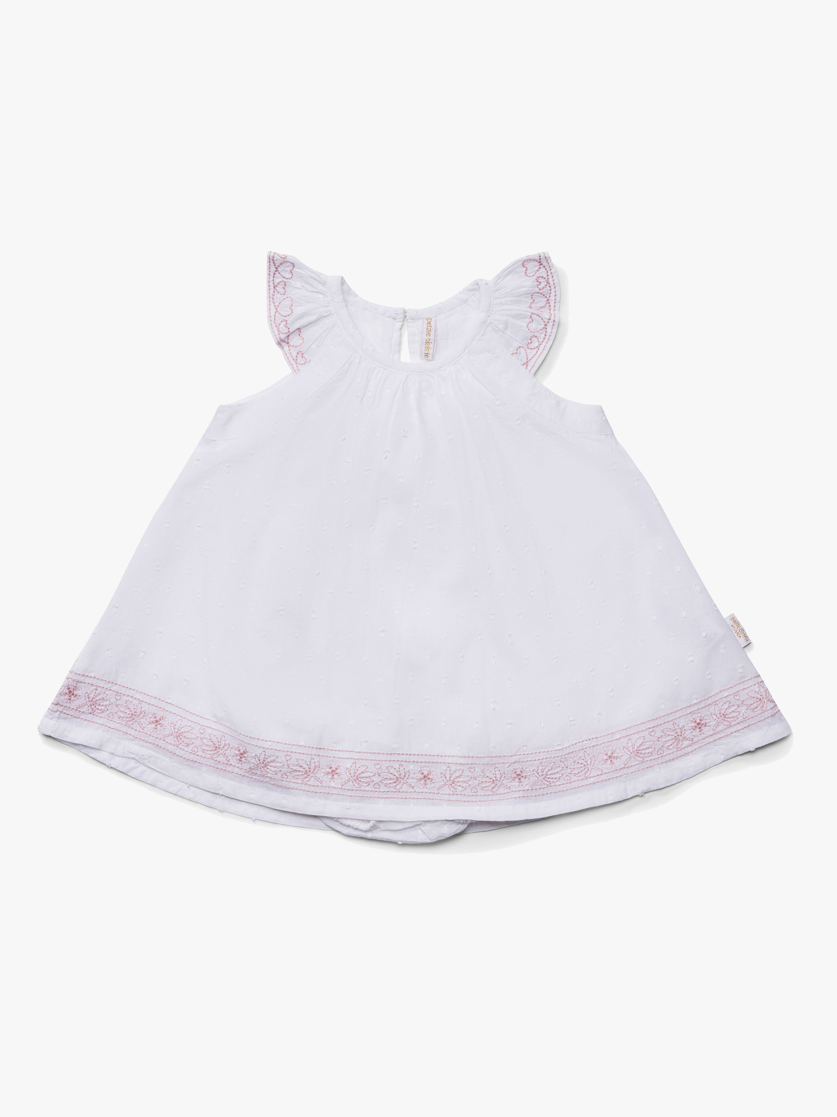 Petite Chérie Atelier Vere Kleid, White/Pink 74