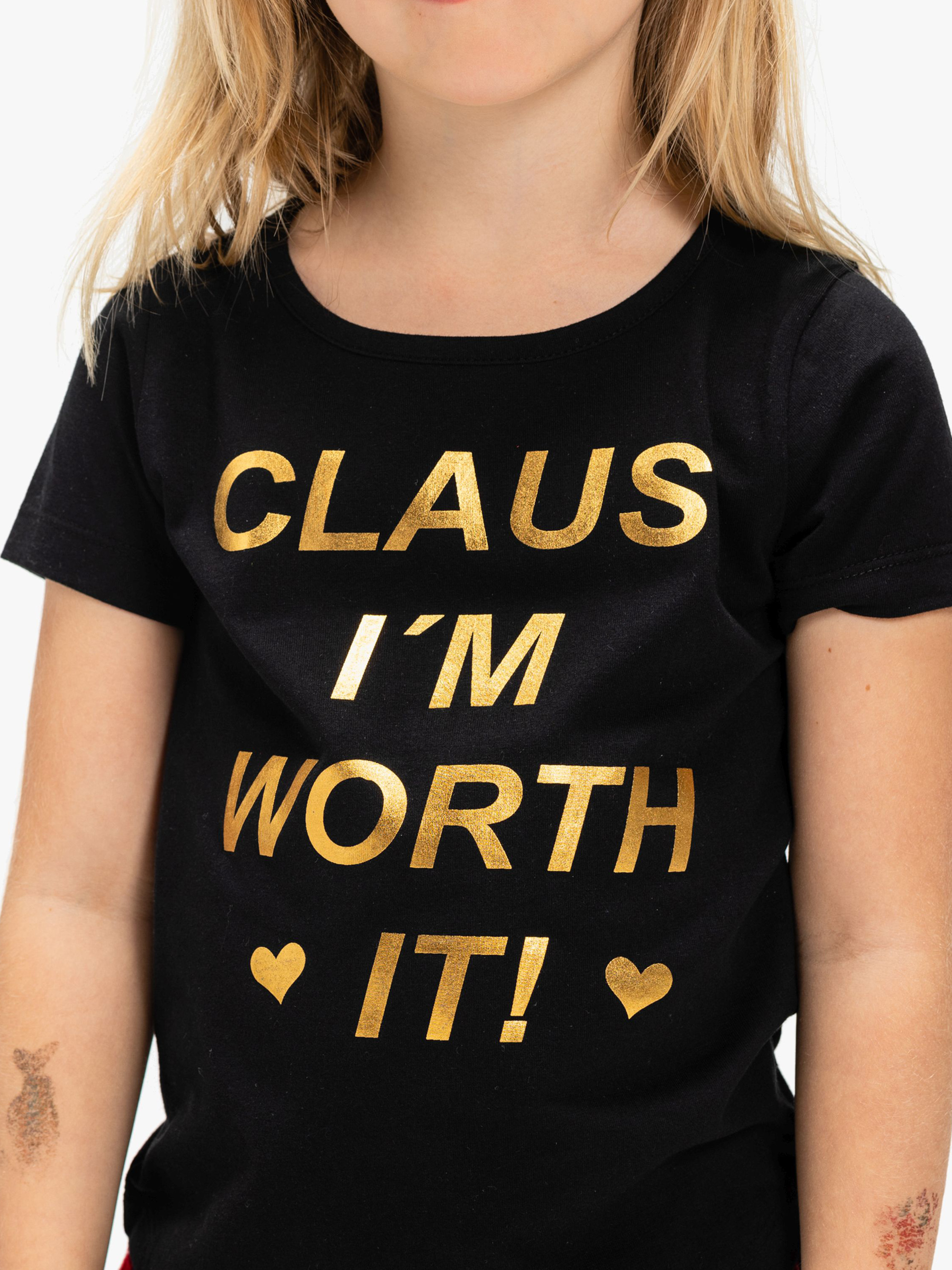 Langärmliges T-Shirt Worth It, Black 110-116