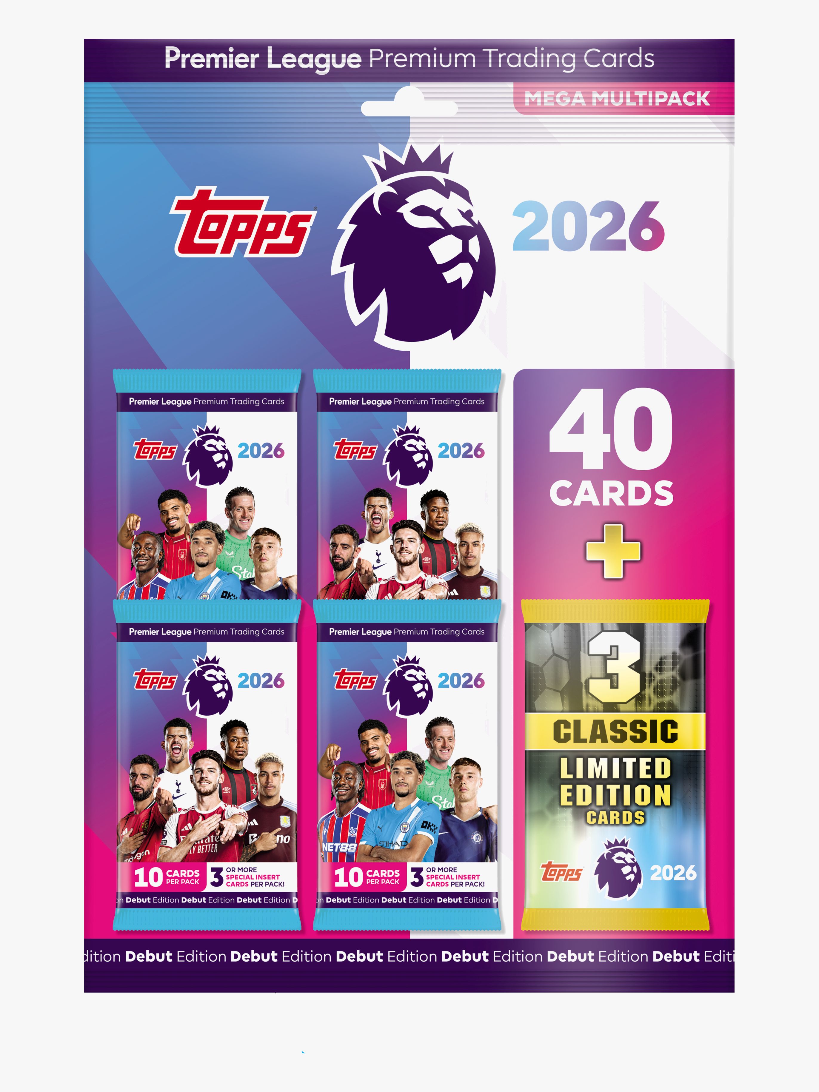 Premier League Sammelkarten Mega Multipack 43 Teile