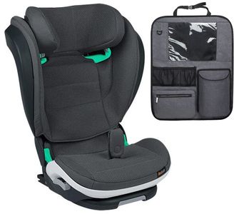 BeSafe iZi Flex Fix i-Size Kindersitz inkl. Deluxe Trittschutz, Anthracite Mesh