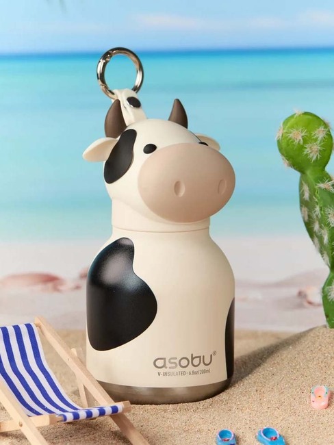 Asobu Bestie Mini Trinkflasche Kuh, Schwarz/Weiß IBV44-COW-4840_4a.jpg