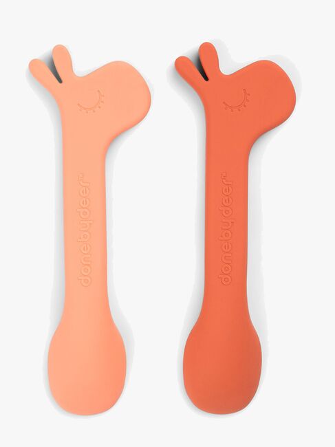 Done By Deer Lalee Löffel 2er-Pack, Papaya