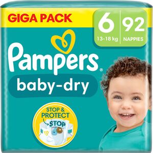 Pampers Baby-Dry Windeln Größe 6 13-18 kg 92er-Pack