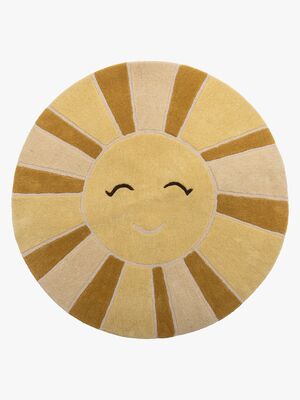 Bloomingville Teppich Sonne, Gelb